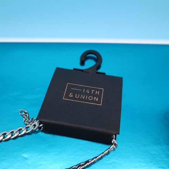 14th and Union Men's 20 Inch Length Silver Tone‎ Chain Link Necklace - Picture 6 of 7